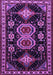 Machine Washable Persian Purple Traditional Area Rugs, wshtr1711pur