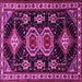 Square Persian Pink Traditional Rug, tr1711pnk
