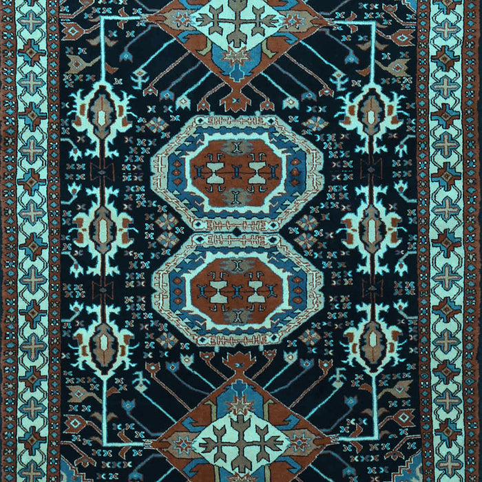 Machine Washable Persian Light Blue Traditional Rug, wshtr1711lblu