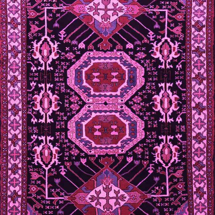 Machine Washable Persian Pink Traditional Rug, wshtr1711pnk