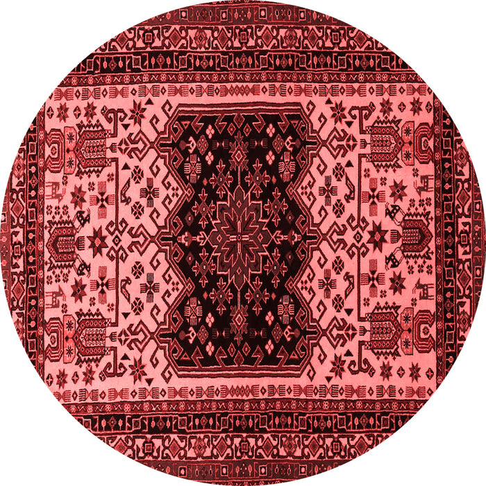 Machine Washable Persian Red Traditional Rug, wshtr1712red