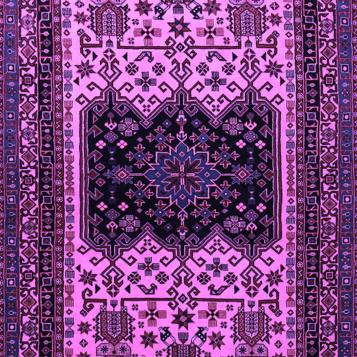 Machine Washable Persian Purple Traditional Area Rugs, wshtr1712pur