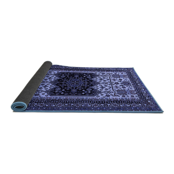 Sideview of Persian Blue Traditional Rug, tr1712blu