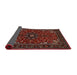 Sideview of Traditional Sienna Brown Persian Rug, tr1713