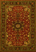 Machine Washable Persian Yellow Traditional Rug, wshtr1713yw