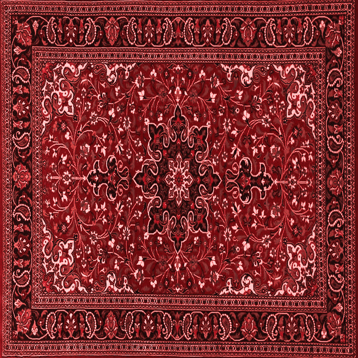 Machine Washable Persian Red Traditional Rug, wshtr1713red
