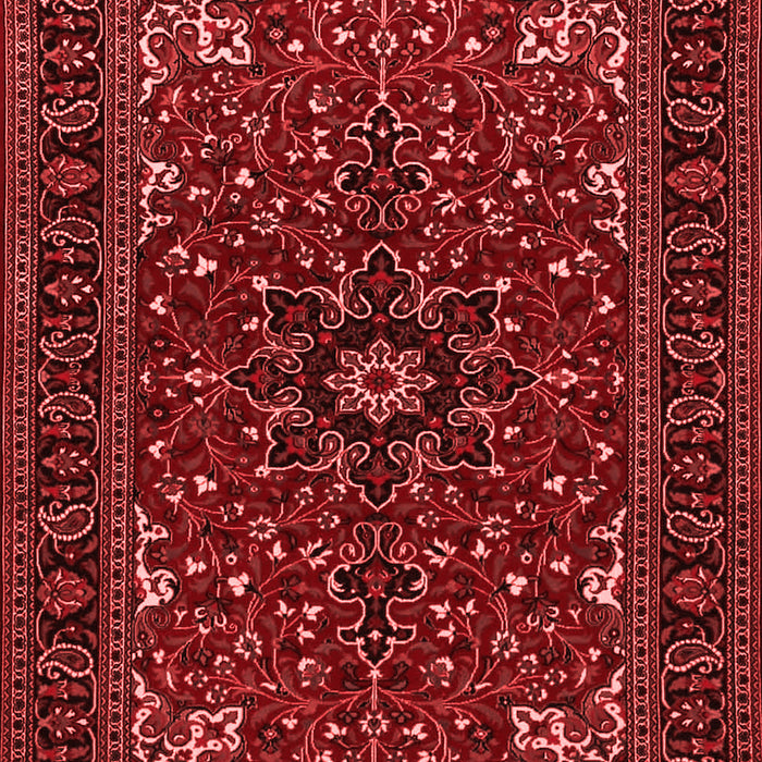 Machine Washable Persian Red Traditional Rug, wshtr1713red
