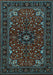 Machine Washable Persian Light Blue Traditional Rug, wshtr1713lblu