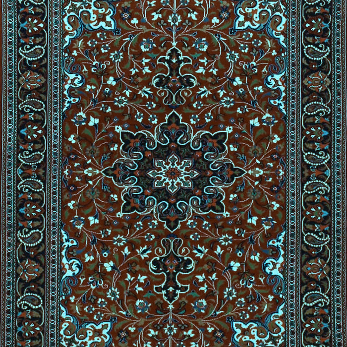 Machine Washable Persian Light Blue Traditional Rug, wshtr1713lblu