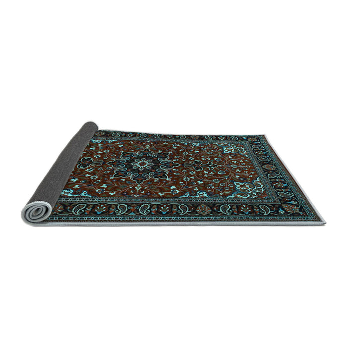 Sideview of Persian Light Blue Traditional Rug, tr1713lblu