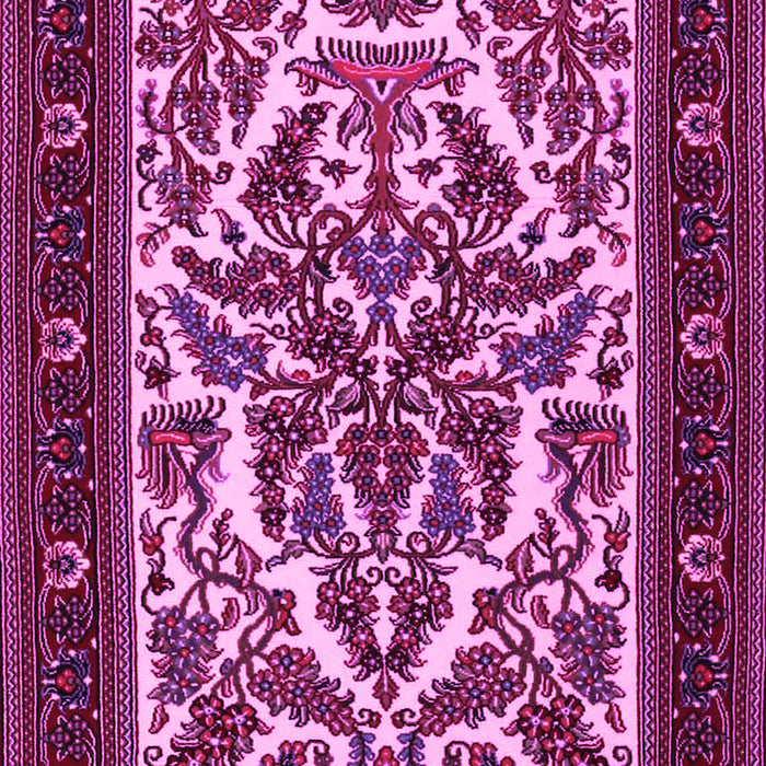 Machine Washable Persian Pink Traditional Rug, wshtr1714pnk