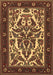 Machine Washable Persian Brown Traditional Rug, wshtr1714brn