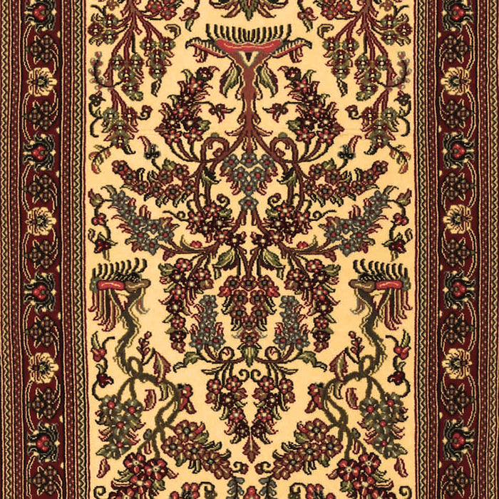 Machine Washable Persian Brown Traditional Rug, wshtr1714brn