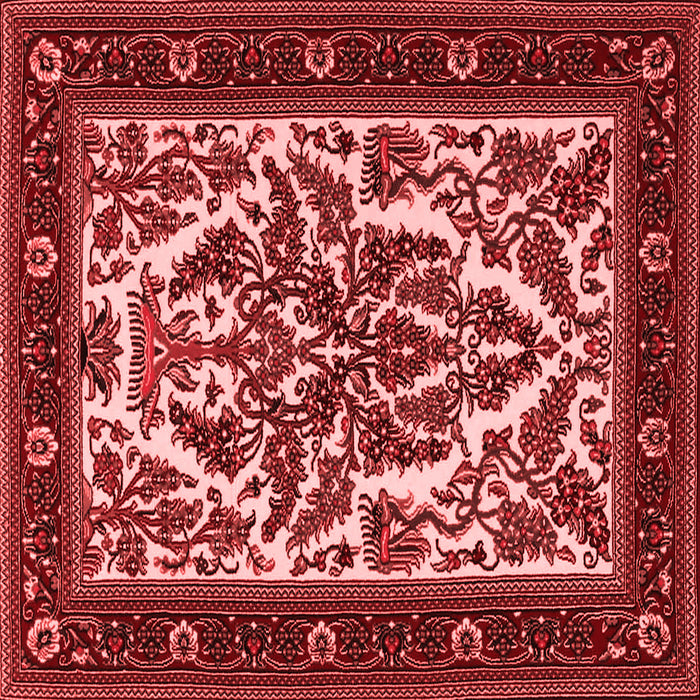 Machine Washable Persian Red Traditional Rug, wshtr1714red