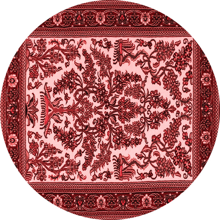 Machine Washable Persian Red Traditional Rug, wshtr1714red