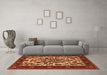 Machine Washable Persian Orange Traditional Area Rugs in a Living Room, wshtr1714org