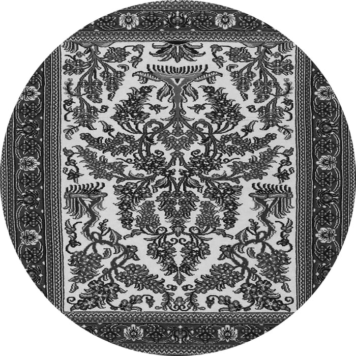 Machine Washable Persian Gray Traditional Rug, wshtr1714gry