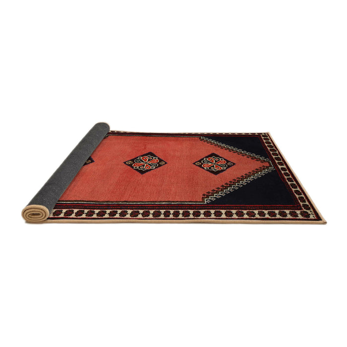 Sideview of Traditional Deep Red Southwestern Rug, tr1715