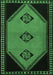 Southwestern Emerald Green Country Rug, tr1715emgrn