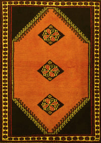 Southwestern Yellow Country Rug, tr1715yw