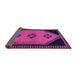 Sideview of Southwestern Purple Country Rug, tr1715pur