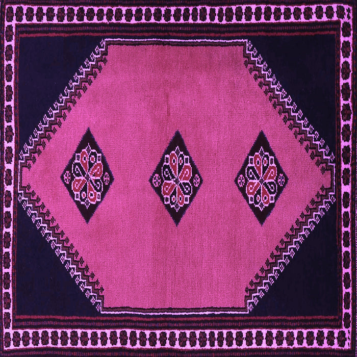 Square Southwestern Purple Country Rug, tr1715pur