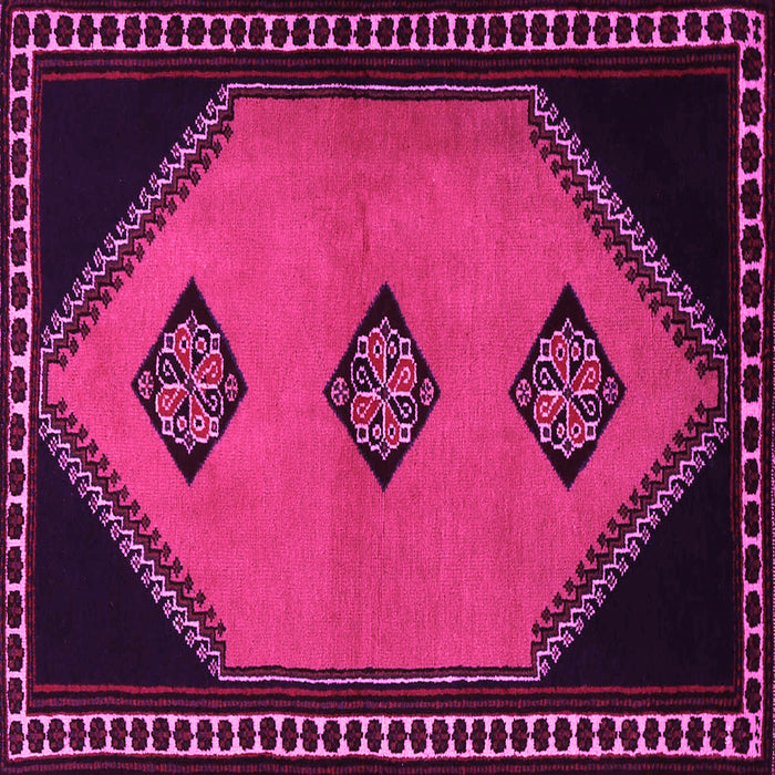 Square Southwestern Pink Country Rug, tr1715pnk