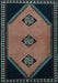 Southwestern Light Blue Country Rug, tr1715lblu