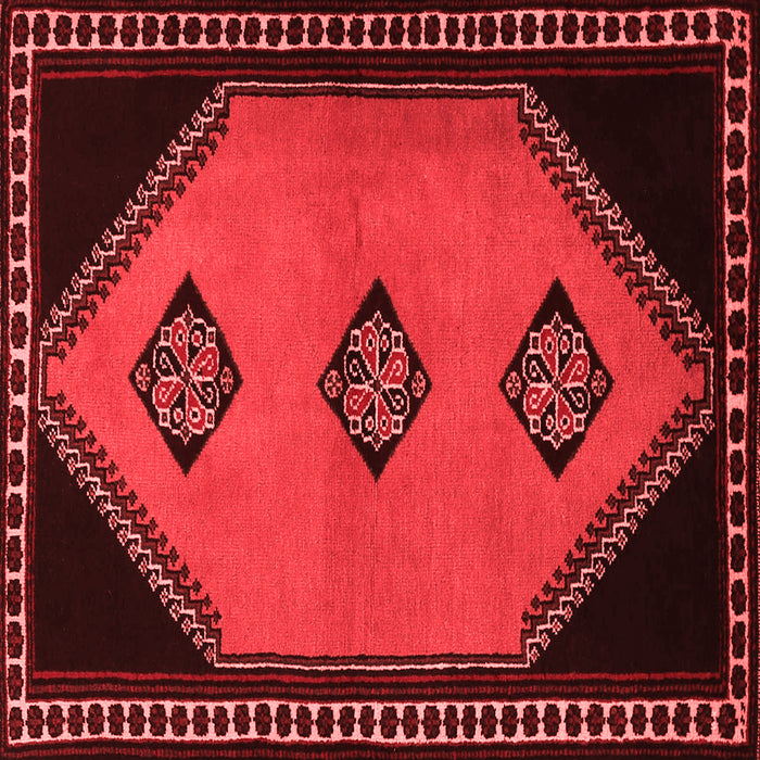Machine Washable Southwestern Red Country Rug, wshtr1715red