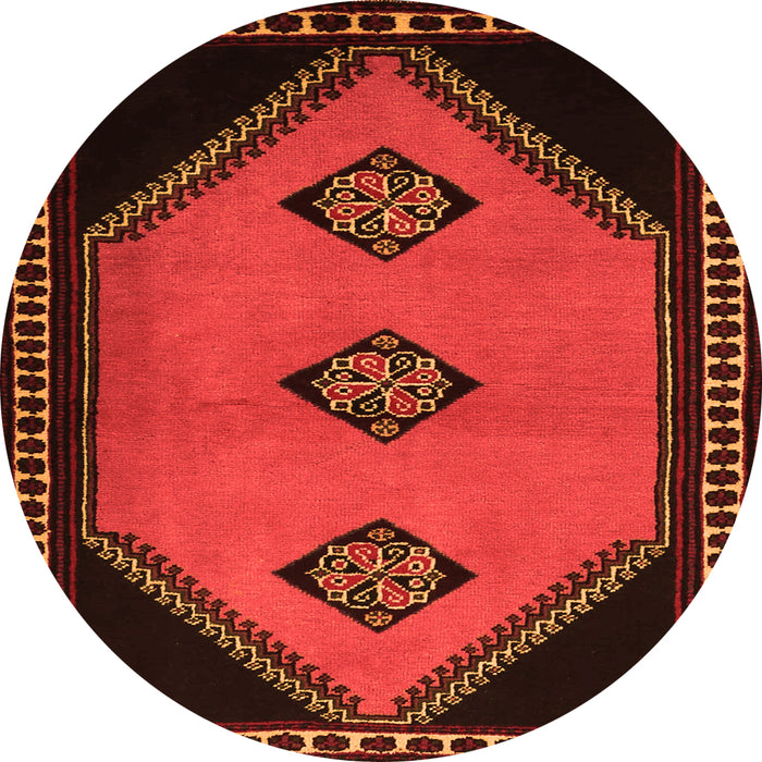 Square Southwestern Orange Country Rug, tr1715org
