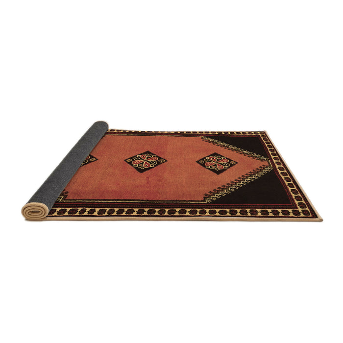 Sideview of Southwestern Brown Country Rug, tr1715brn