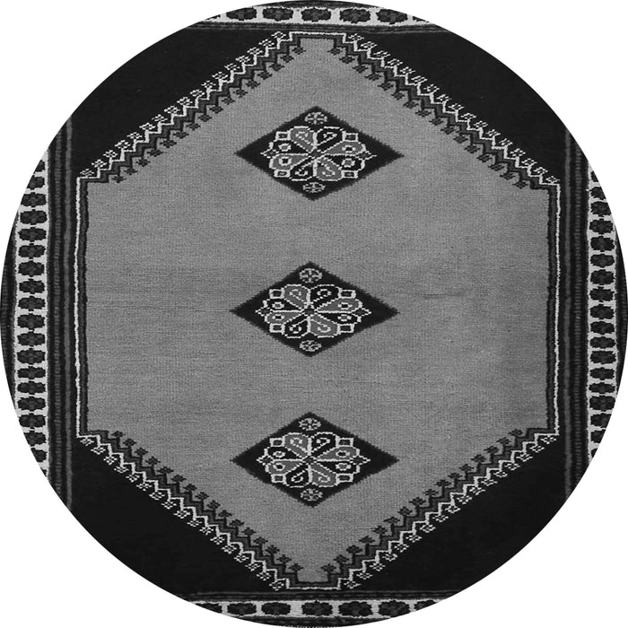 Square Southwestern Gray Country Rug, tr1715gry