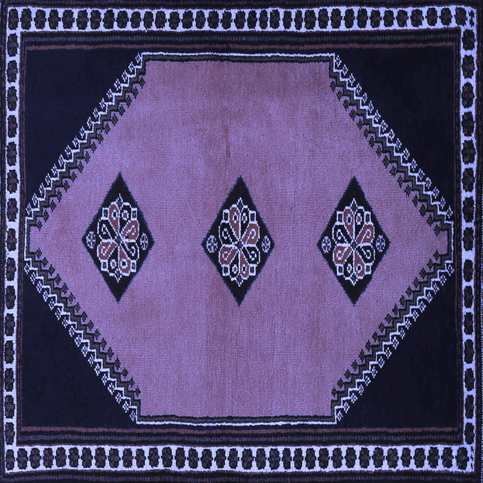 Square Southwestern Blue Country Rug, tr1715blu