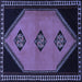 Square Southwestern Blue Country Rug, tr1715blu