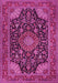 Medallion Pink Traditional Rug, tr1716pnk