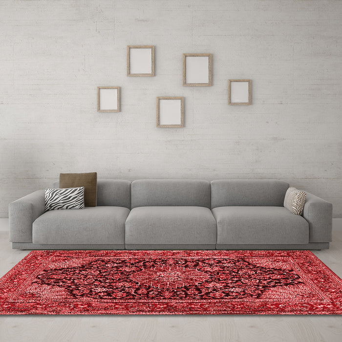 Traditional Red Washable Rugs