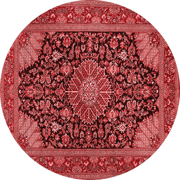 Medallion Red Traditional Rug, tr1716red