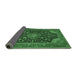 Sideview of Medallion Emerald Green Traditional Rug, tr1716emgrn