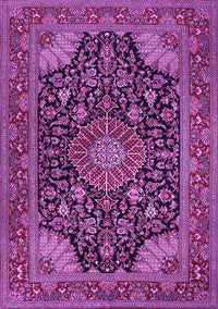 Medallion Purple Traditional Rug, tr1716pur