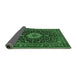 Sideview of Medallion Emerald Green Traditional Rug, tr1717emgrn