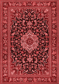 Medallion Red Traditional Rug, tr1717red