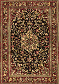 Medallion Brown Traditional Rug, tr1717brn