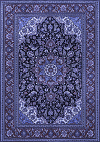 Medallion Blue Traditional Rug, tr1718blu