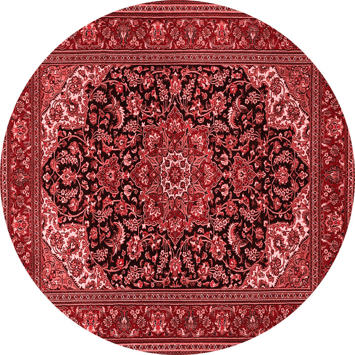 Medallion Red Traditional Rug, tr1718red