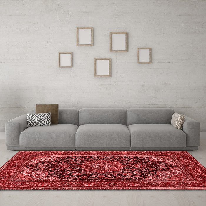 Traditional Red Washable Rugs