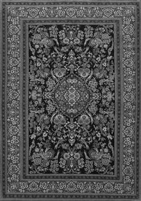 Medallion Gray Traditional Rug, tr1719gry