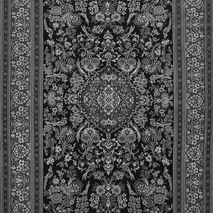 Medallion Gray Traditional Rug, tr1719gry