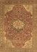 Medallion Brown Traditional Rug, tr171brn