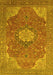 Medallion Yellow Traditional Rug, tr171yw