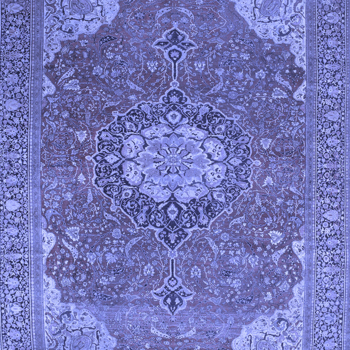 Medallion Blue Traditional Rug, tr171blu